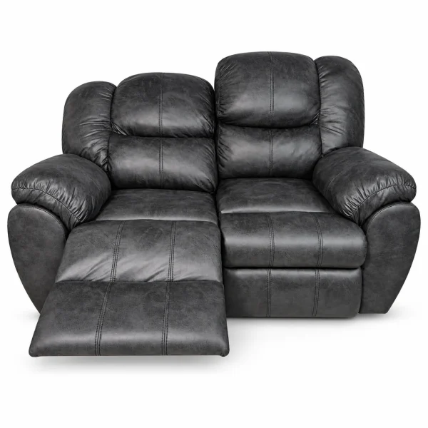 Charcoal 2-Seater Recliner
