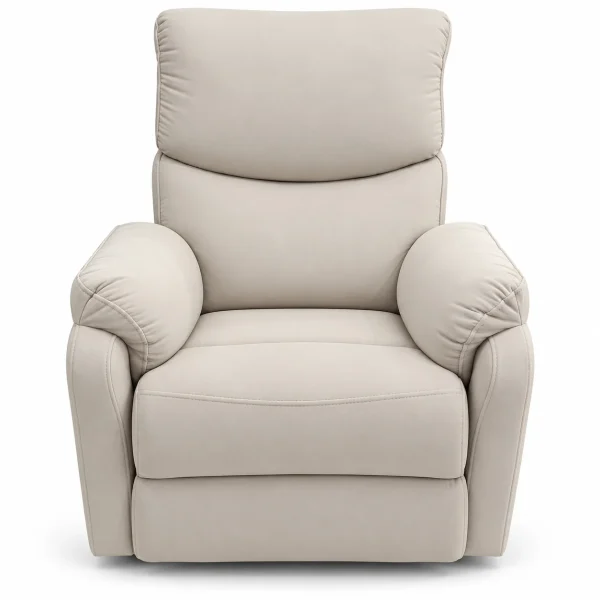 Ivory Fabric Recliner