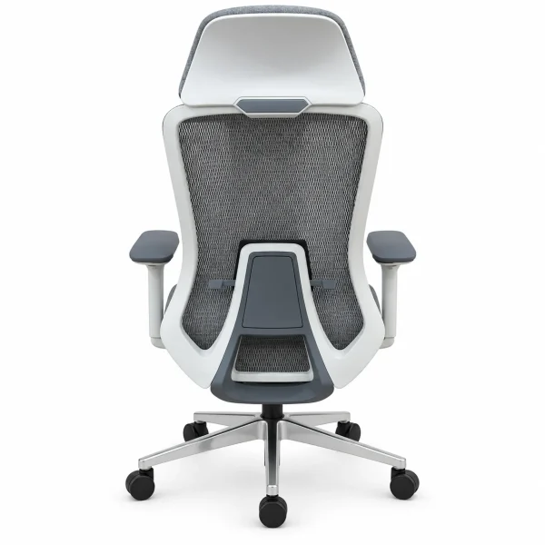 White-Frame Ergonomic Chair
