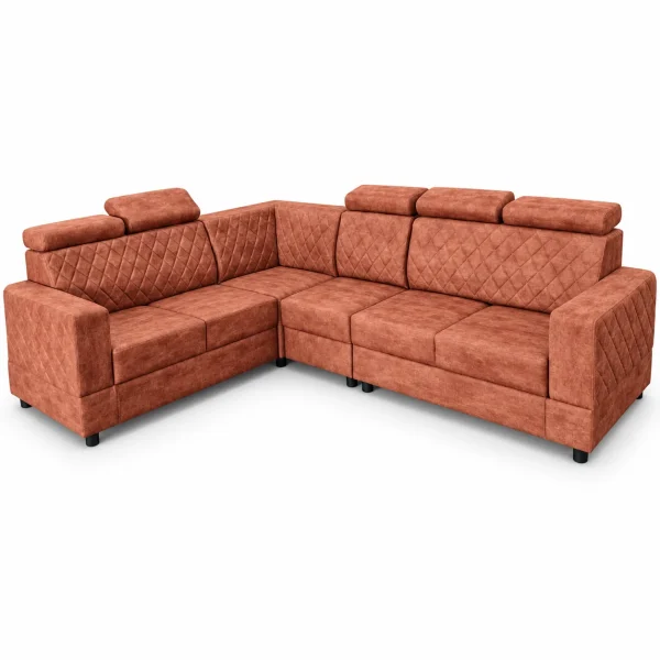 Rust Corner Sofa