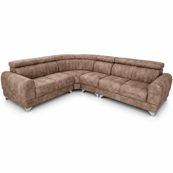 Mocha Curved Corner Sofa