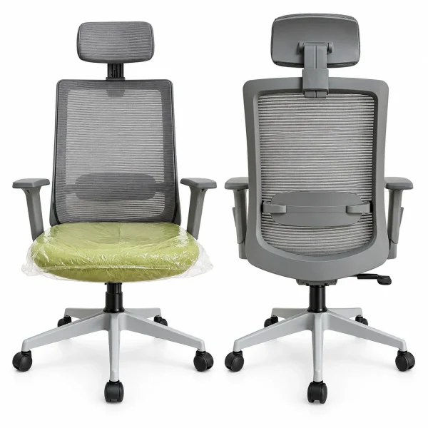Grey & Lime Ergo Chair