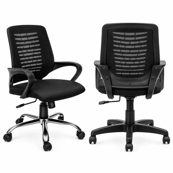Black Mid-Back Task Chair
