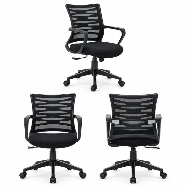 Black Task Chair Set