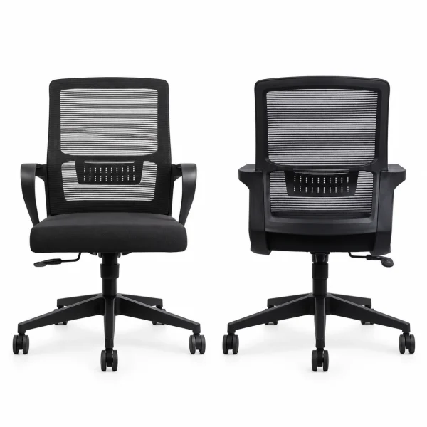 Black Mid-Back Mesh Chair
