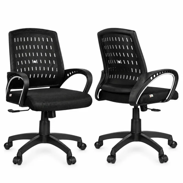 Black Perforated Task Chair