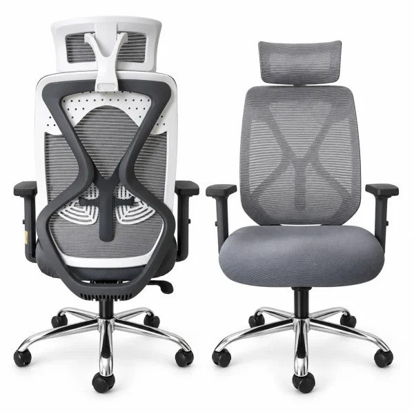 Grey X-Frame Ergo Chair