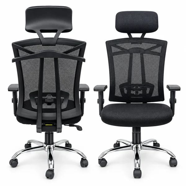 Black Ergonomic High-Back Chair