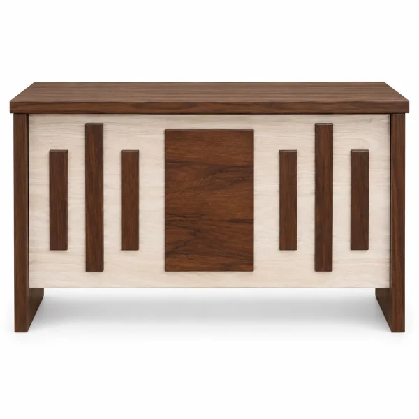 Walnut & Ivory Panel Desk