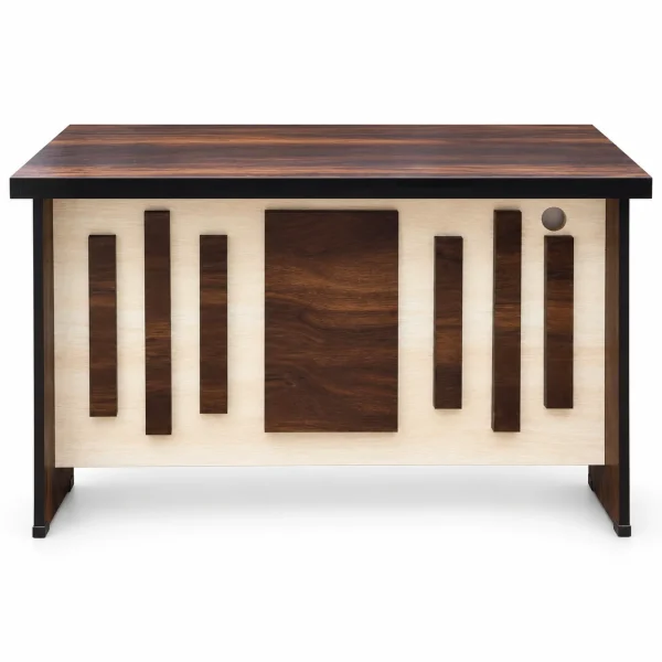 Cream & Wenge Panel Desk