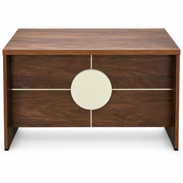 Walnut Circle Desk