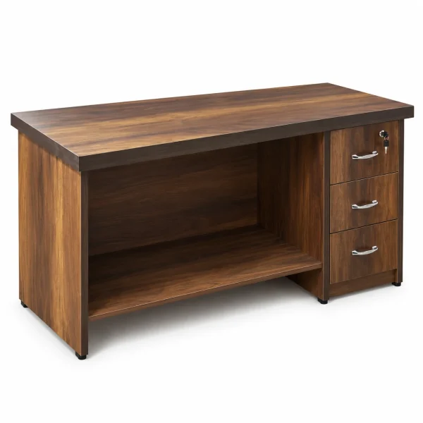 Walnut Pedestal Desk