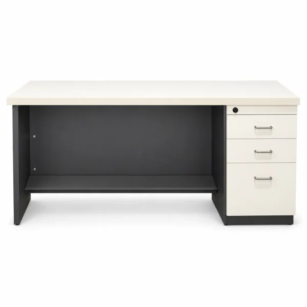 Graphite & Ivory Desk