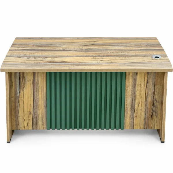 Rustic Oak Fluted Desk